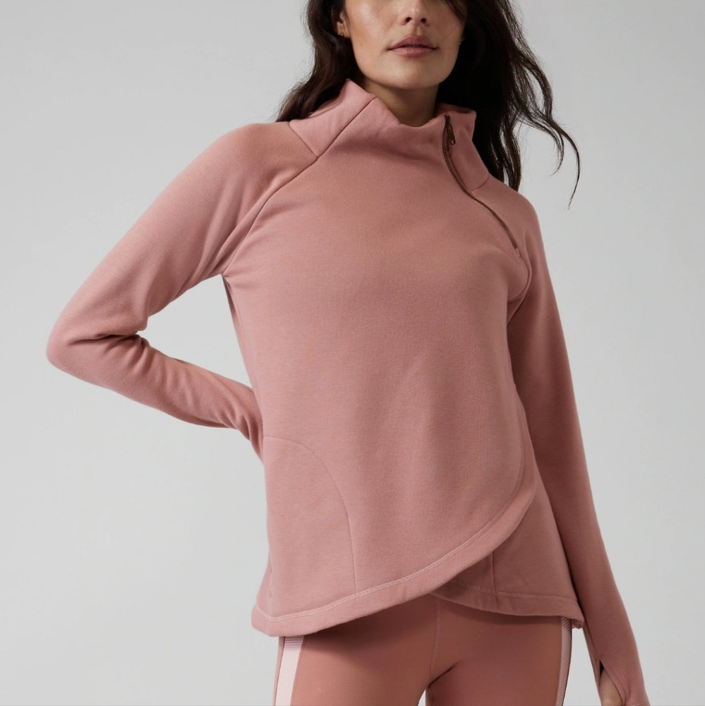 Athleta Cozy Karma Asym Pullover